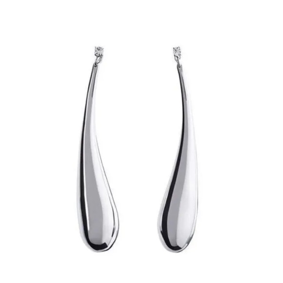 RARE Mugler x H&M silver drop earrings - Picture 4 of 4